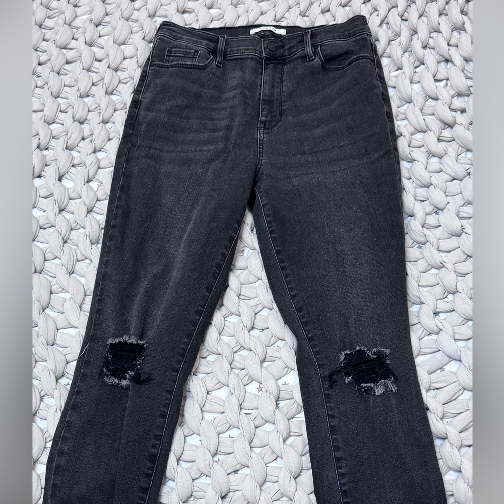 PacSun Women’s Skinny Ripped Black Jeans